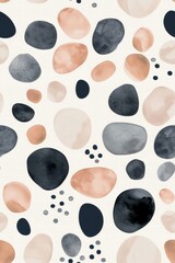 Fototapeta premium Simple, seamless pattern in a monochromatic watercolor style.