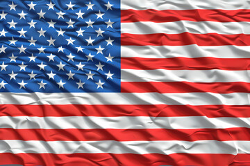 Fototapeta premium Waving American flag