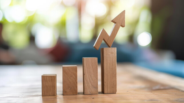 A graph showing an increase or decrease in investments, the growth of the stock market. Business, analysis concept.
