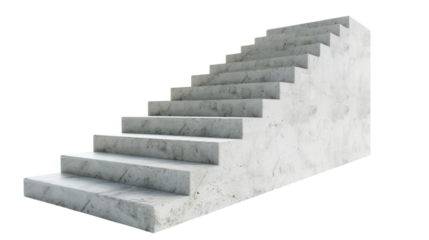 Stairs on transparent background 