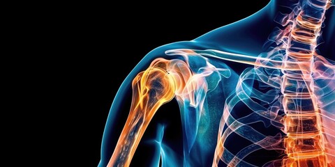 X-Ray View of Human Shoulder