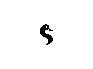 The logo features a stylized duck head in profile, with smooth, flowing lines that capture the duck's distinct beak and eye.