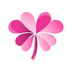 pink flower on white background