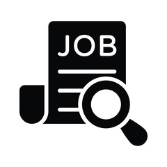 Navigate job searches with our Job Search vector icon