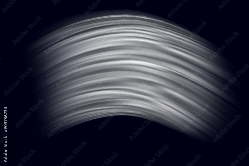 Wall mural light trail wave, fire path trace line and effect curve twirl. neon motion effect. white special eff