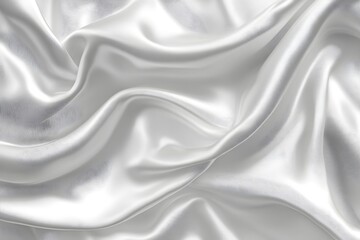 Fototapeta premium White silk fabric texture luxurious background