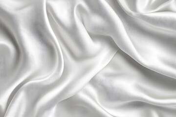 Naklejka premium White silk fabric texture luxurious background