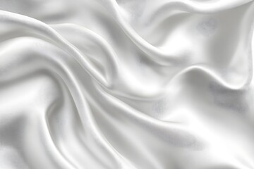 Fototapeta premium White silk fabric texture luxurious background