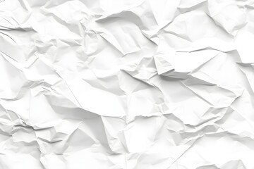 Obraz premium white crumpled paper background texture pattern overlay