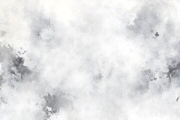 White watercolor background painting with cloudy distressed texture and marbled grunge, soft gray or silver vintage colors