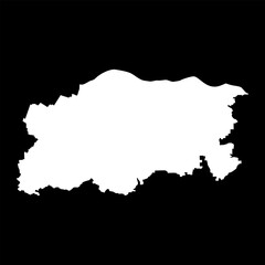 Pleven Province map, province of Bulgaria. Vector illustration.