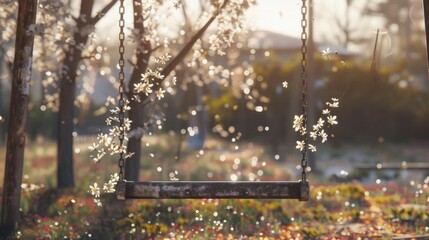 Swinging in the Bloom of Spring