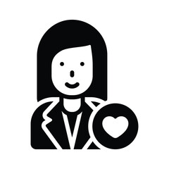 Favourite Employee vector icon, a mark of valued team members