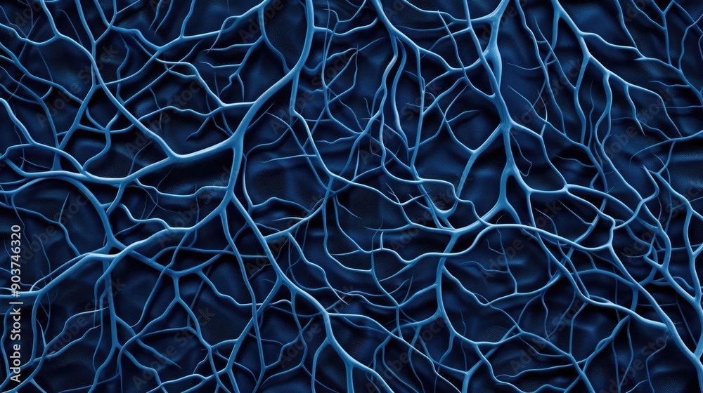Poster intricate depicting the concept of an intelligence brain with a complex network of interconnected no