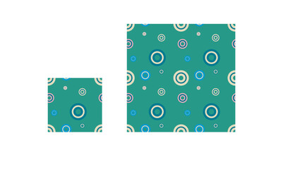 seamless custom abstract pattern in green tones, prints and textures