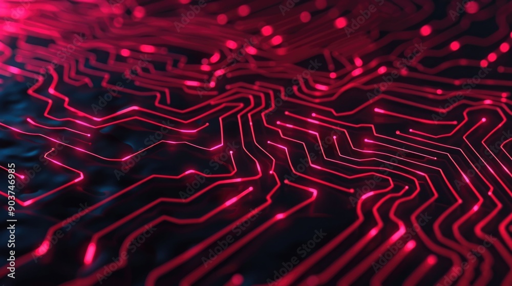 Poster mesmerizing depicting a high tech neural network with intricate patterns luminous digital elements a