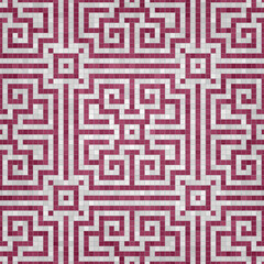 Mosaic tiles decorative background, seamless repeating vector pattern template for  wallpaper, background, wood print, metal print, plastic print, glass print, decor