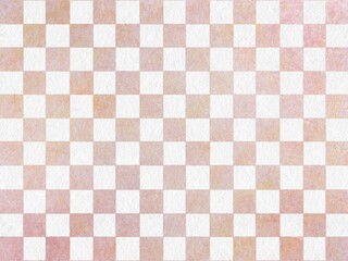 フェルト素材のようなピンクの市松模様のテクスチャ背景イラスト