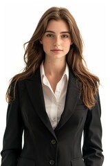 Obraz premium A businesswoman wearing formal suit isolated created with Generative AI