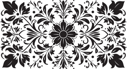 Traditional Hispanic Ornament Design as Background