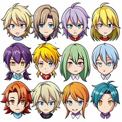 12 Anime Face Styles With Hairstyles