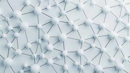 Obraz premium Interconnected Brain Circuit Mapping with Nodes and Lines in Abstract Digital conceptual image depicting the neural network and data connections in a minimalist and futuristic style