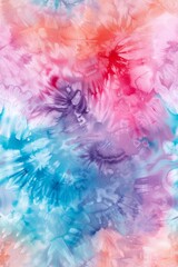 Fototapeta premium a seamless tie-dye pattern rendered in watercolor style