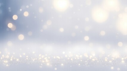 New White Bokeh Glowing glitter lights Wallpaper Background