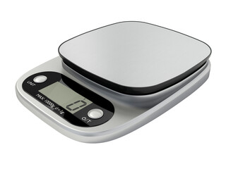 Digital kitchen scale isolated on transparent background. 3D illustration