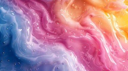 Fototapeta premium Vibrant Swirls of Colorful Liquid Art