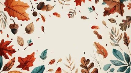 A variety of leaf shapes. Oak maple, and other deciduous tree leaves