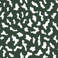 seamless print pattern on the dark green background vector