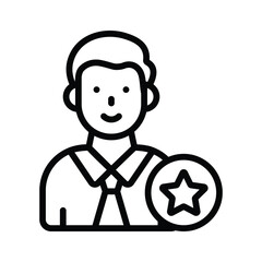 Get this ranked employee vector icon that symbolises excellence and achievement.
