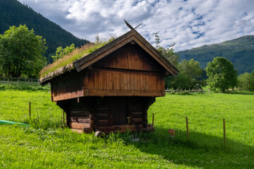Piccola casa di legno in Norvegia