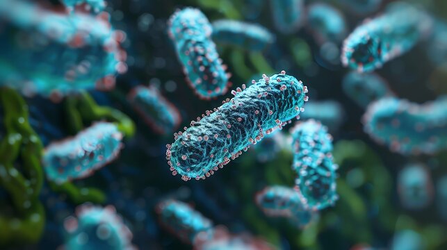 Bacterial plasmid replication and antibiotic resistance, microbiology infections replication, genetic adaptation