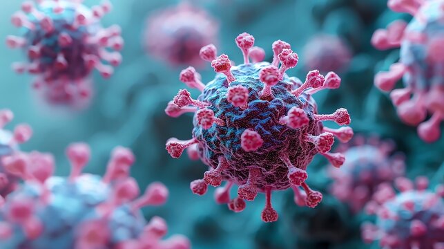HIV replicating in immune cells, microbiology infections replication, retroviral infection