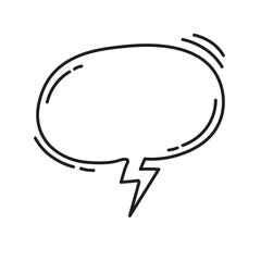 Naklejka premium Doodle Text Box