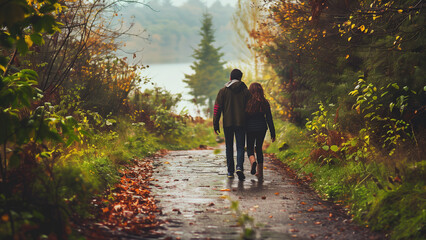 Hand-in-Hand: A Couple&rsquo;s Scenic Journey