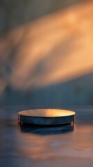 Obraz premium empty table with close up product display podium
