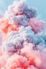 Fototapeta premium Pastel smoke background