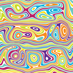ABSTRACT ILLUSTRATION MARBLED TEXTURE LIQUIFY PSYCHEDELIC PASTEL COLORFUL DESIGN. OPTICAL ILLUSION BACKGROUND VECTOR DESIGN