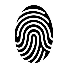 silhouette fingerprint vector graphic design