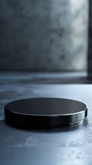 interior with light close up product display podium