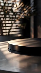 Obraz premium close up of a plate for product display podium