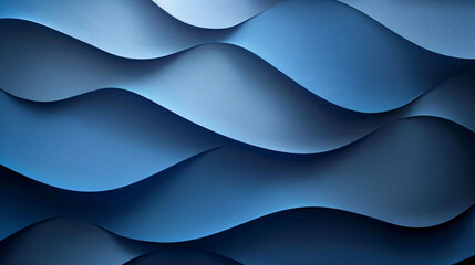 Fototapeta premium Abstract Blue Wavy Pattern