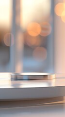 close up of a plate for product display podium