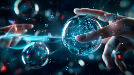 Digital Sphere in Hand
