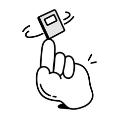 A book spinning sketchy style icon 

