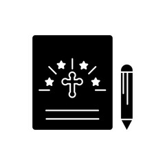 testament concept line icon. Simple element illustration. testament concept outline symbol design.