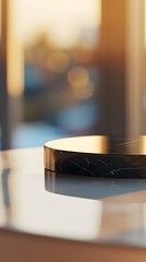 close up of a plate for product display podium